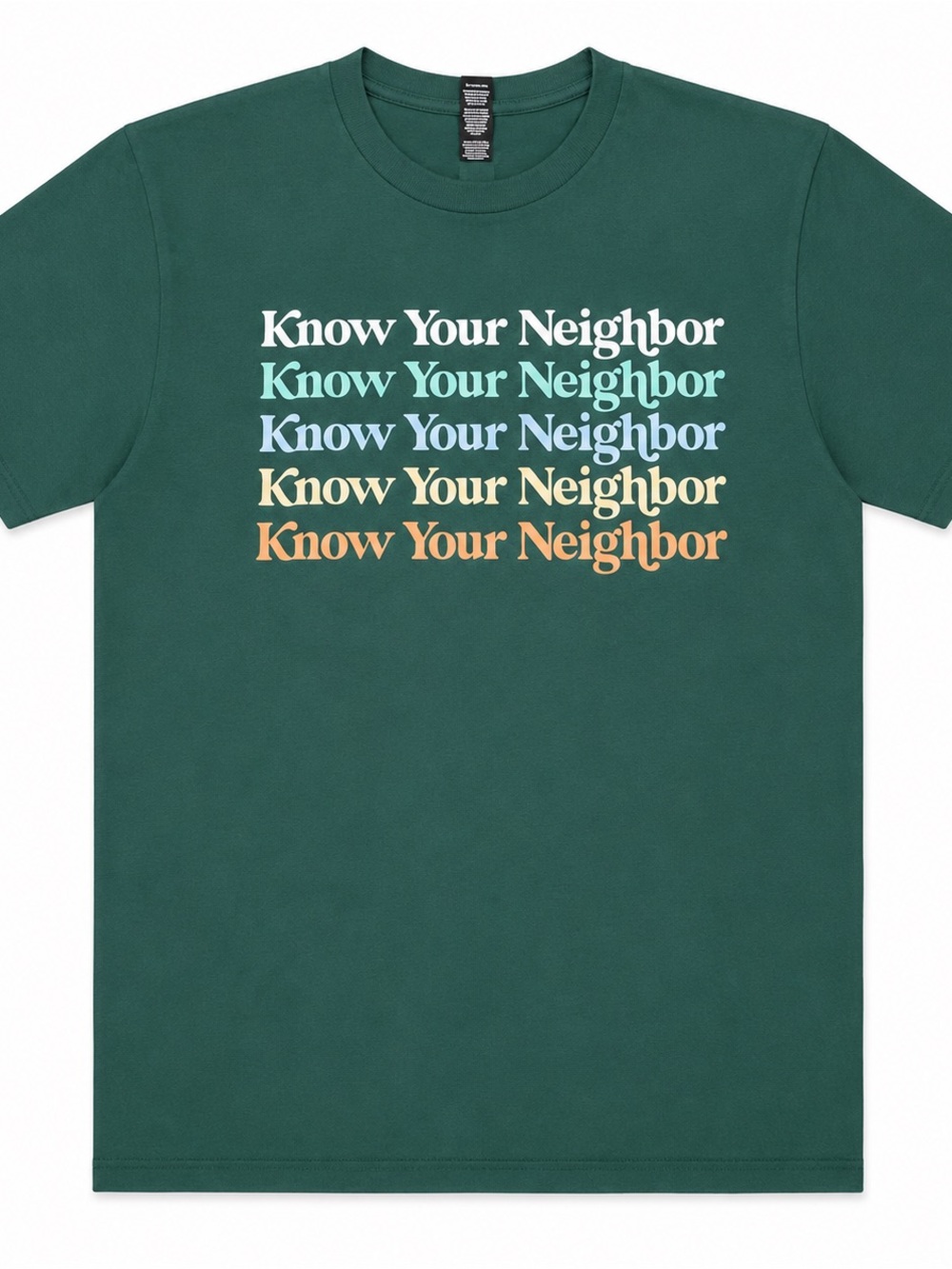 District Forest Green "Know Your Neighbor" Graphic Tee